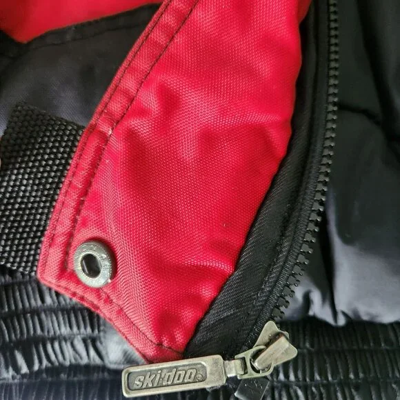 Vintage 90s Y2K Ski-doo Jacket Snowmobile Bombardier Bomber Racing Coat Size M